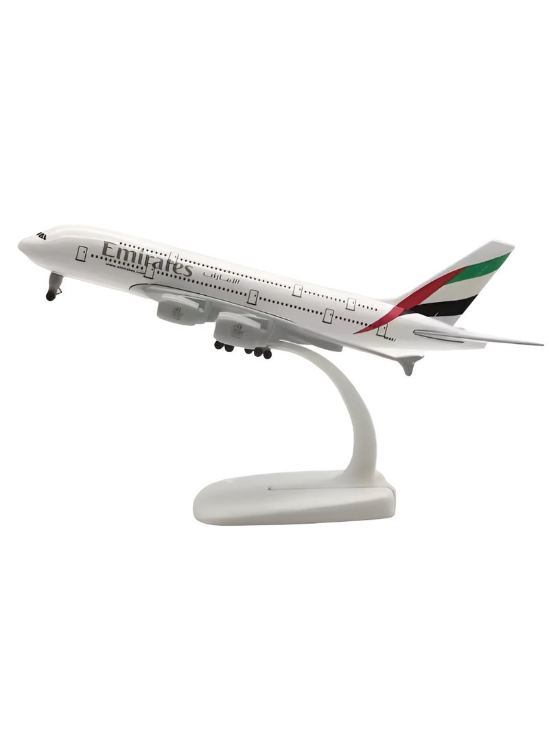 1:300 Scale Diecast A380 Plane Model (20cm) | Display Aircraft for Aviation Enthusiasts